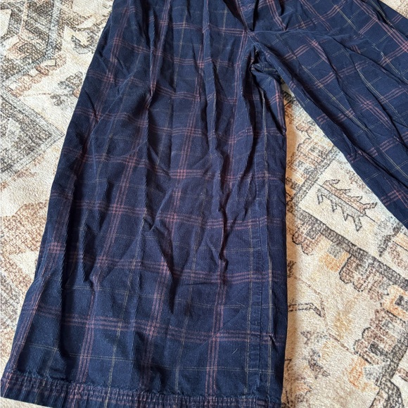 Madewell Navy and Pink Plaid Pants - Picture 2 of 6